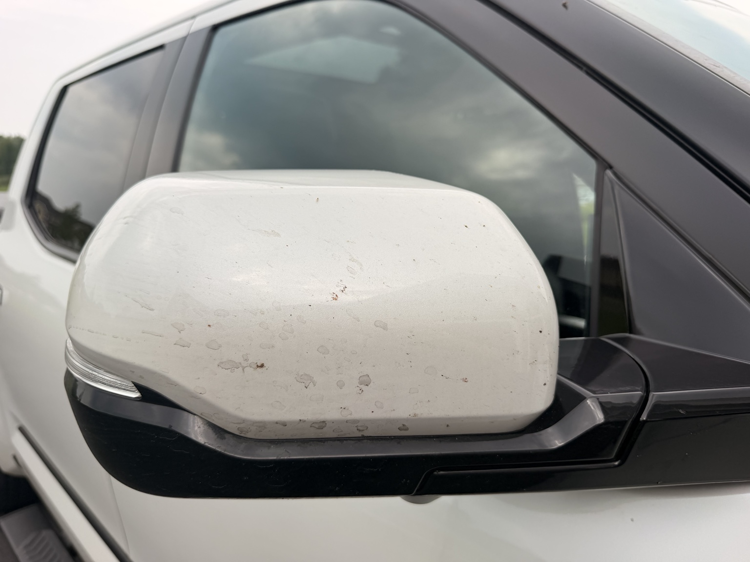 Toyota Tundra mirror — before detailing